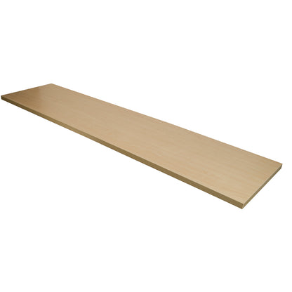 Melamine Wood Shelves 12" D x 48" L, Black, Maple or White