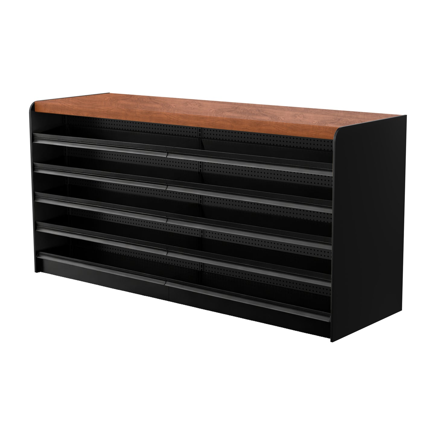 Black Right Way Gondola Check Out System - 24" D x 44" H