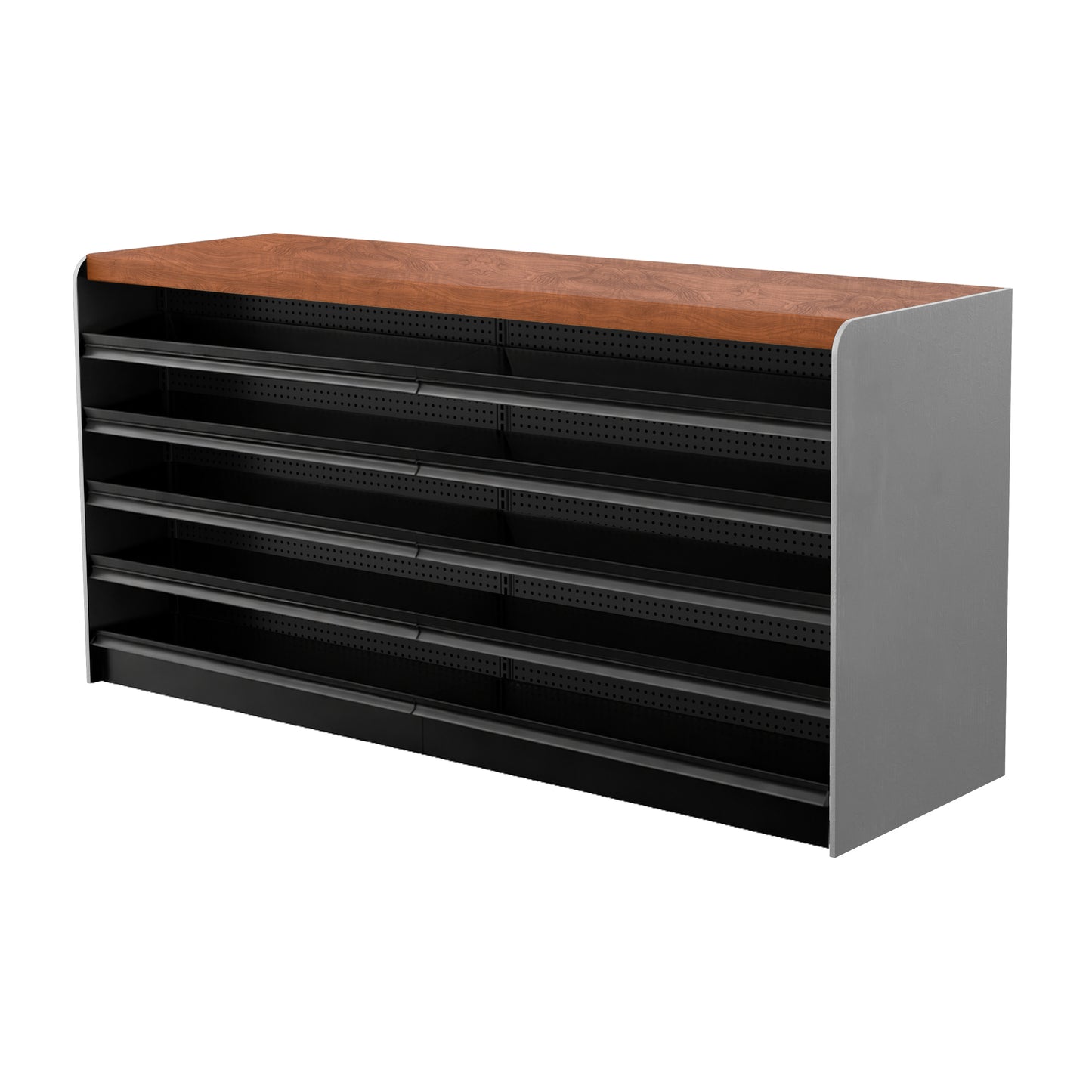 Black Right Way Gondola Check Out System - 24" D x 44" H