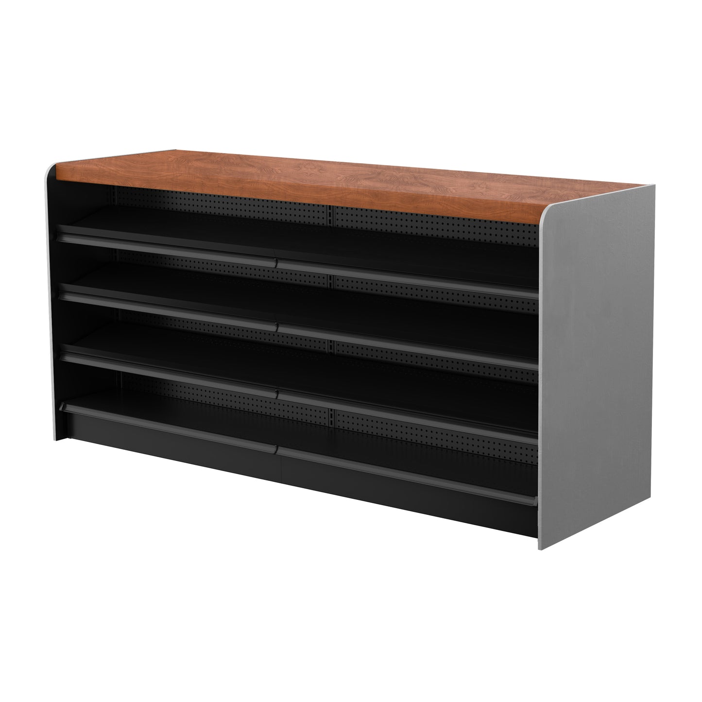 Black Right Way Gondola Check Out System - 24" D x 34" H