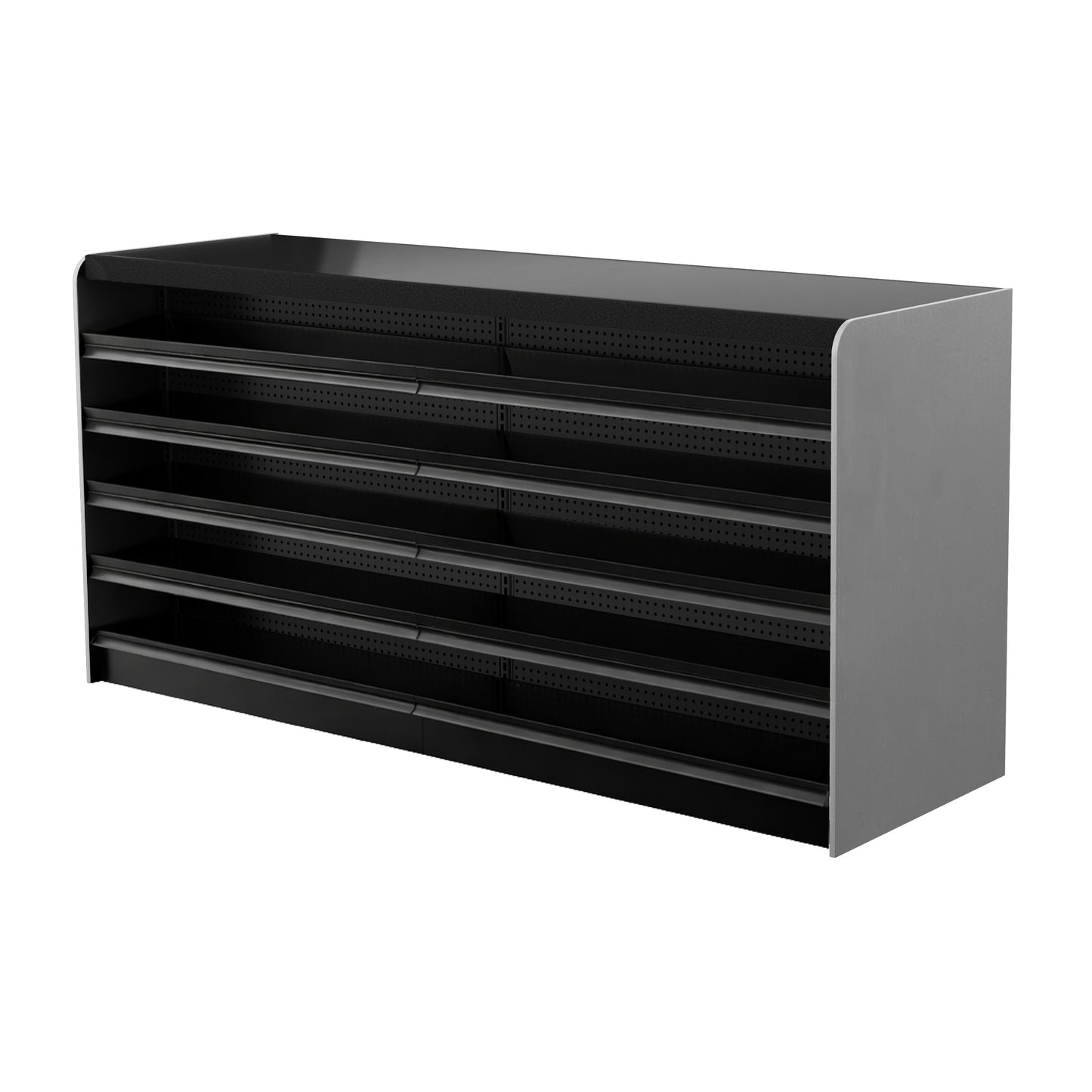 Black Right Way Gondola Check Out System - 24" D x 44" H