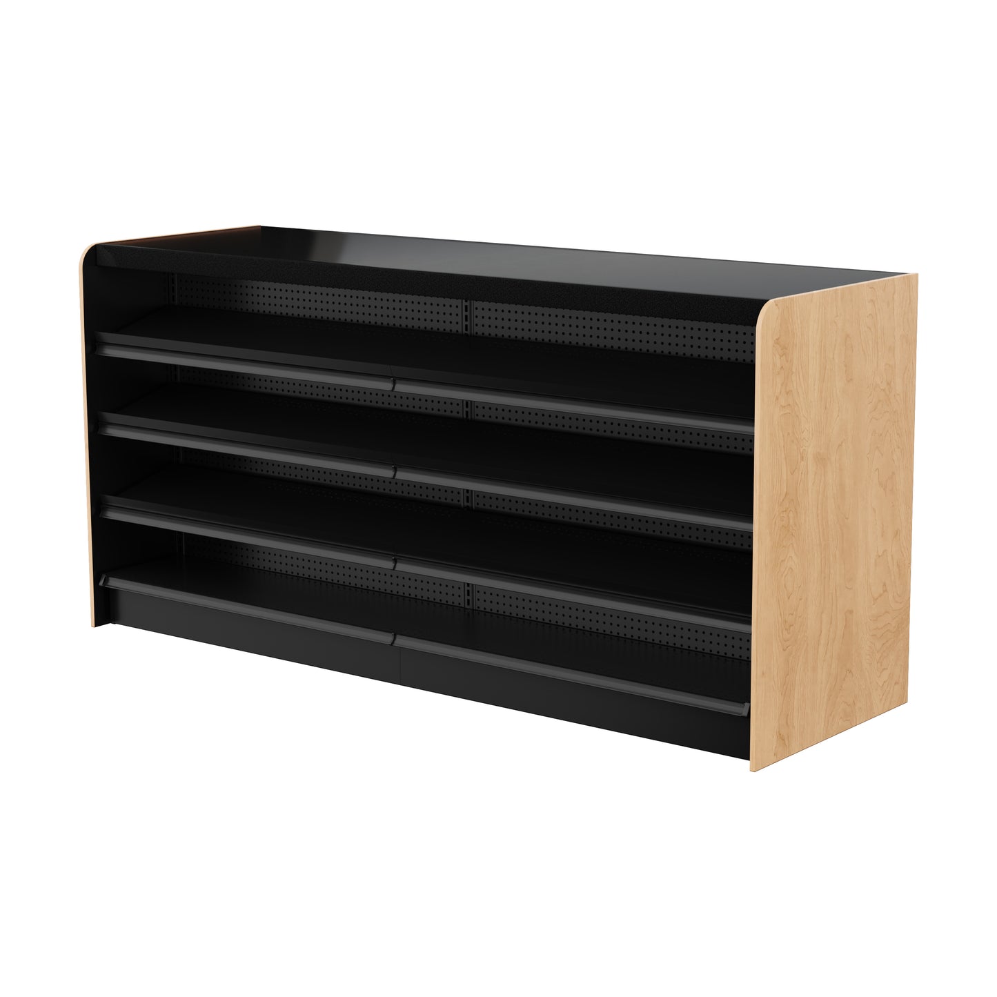 Black Right Way Gondola Check Out System - 24" D x 34" H