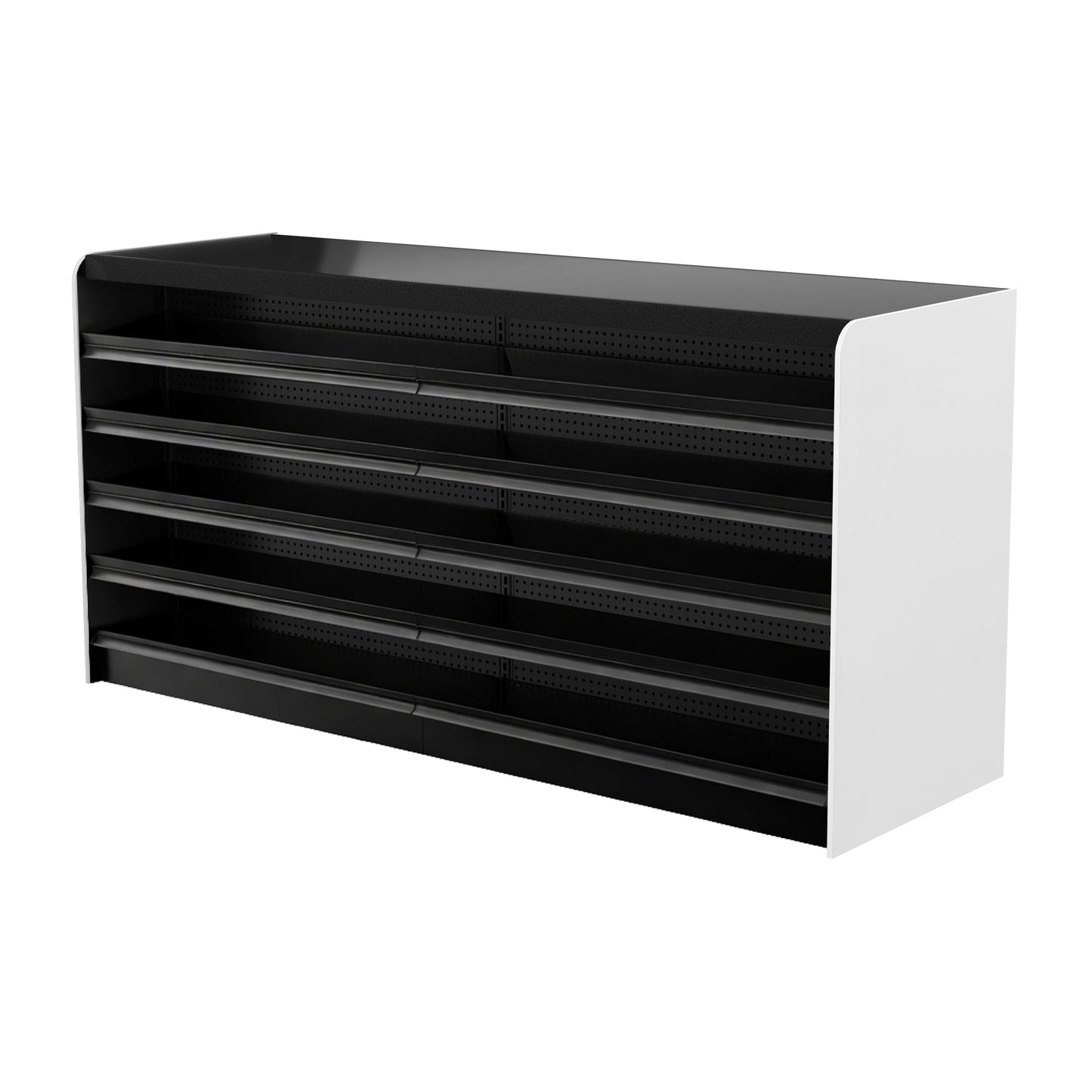 Black Right Way Gondola Check Out System - 24" D x 44" H