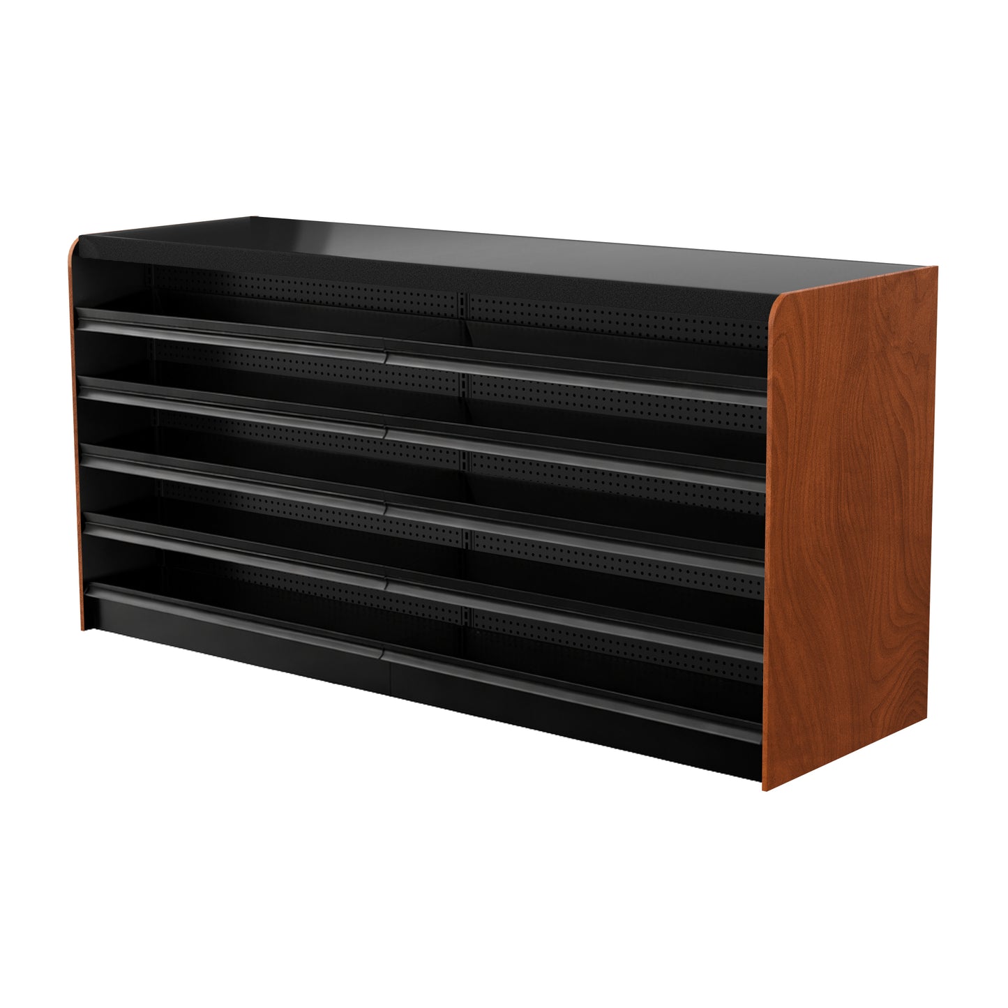 Black Right Way Gondola Check Out System - 24" D x 44" H