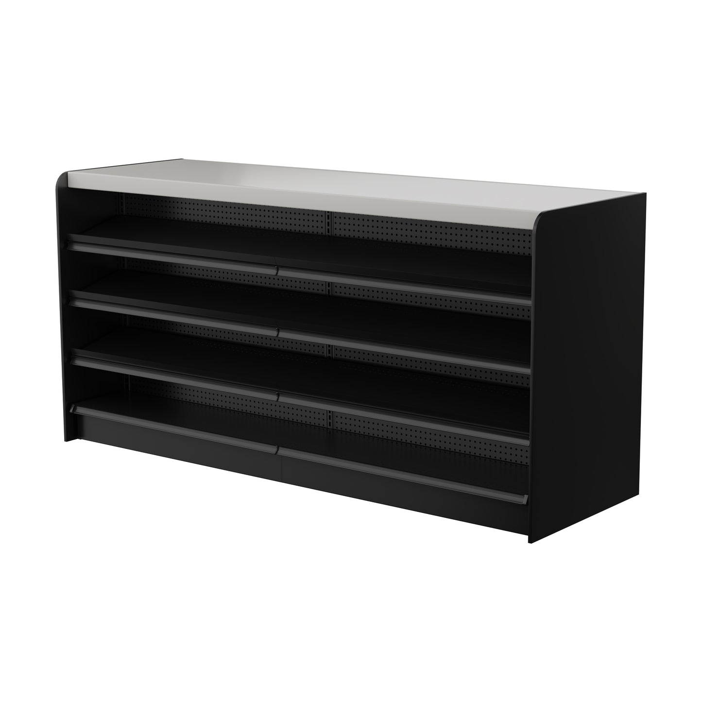 Black Right Way Gondola Check Out System - 24" D x 34" H