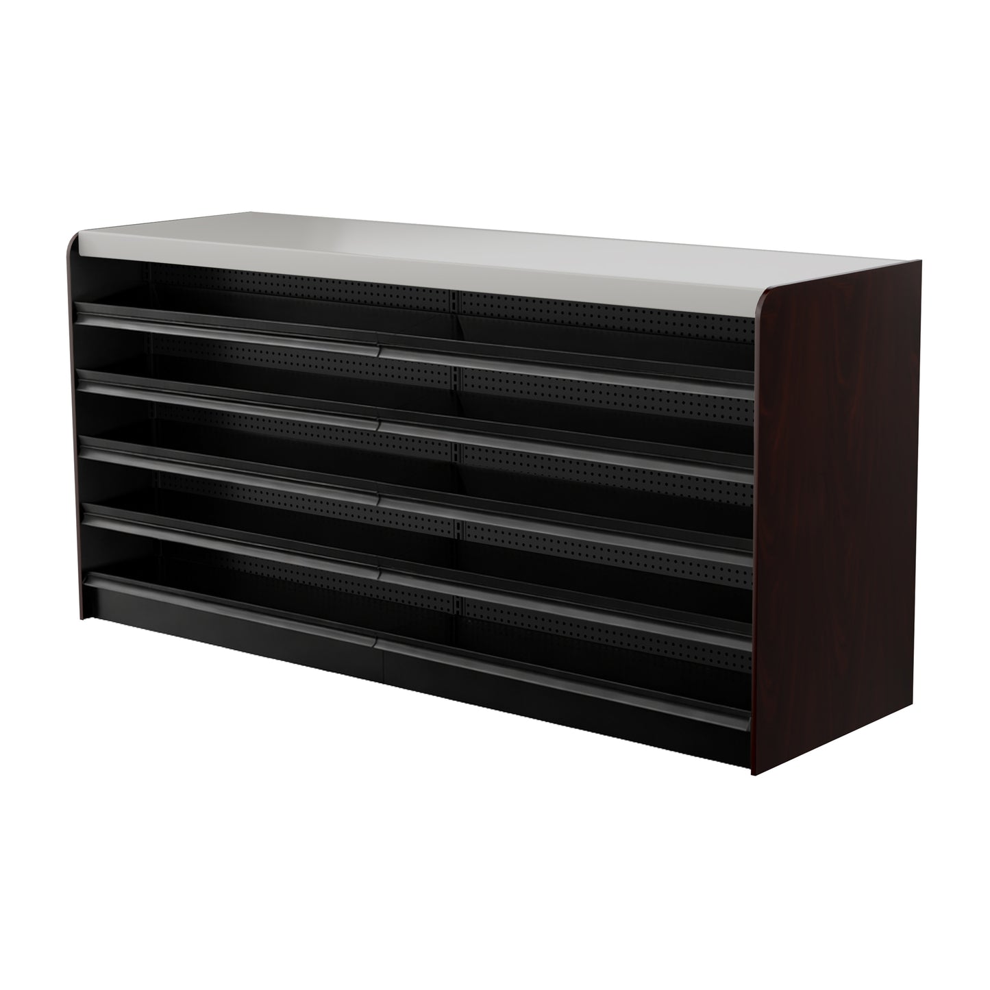 Black Right Way Gondola Check Out System - 24" D x 44" H