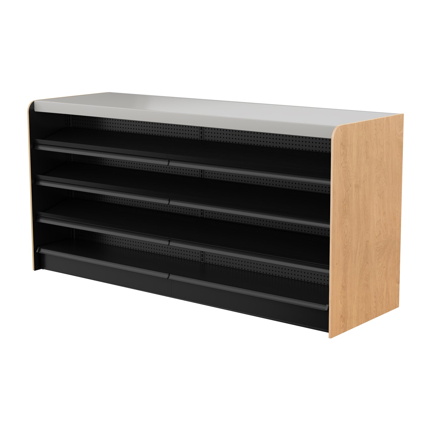 Black Right Way Gondola Check Out System - 24" D x 34" H