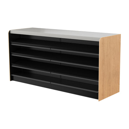 Black Right Way Gondola Check Out System - 24" D x 34" H