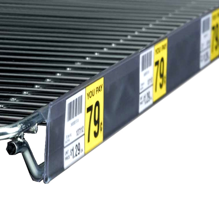 Wire Shelf Label Holding Channel, 44" L x 1.25" H