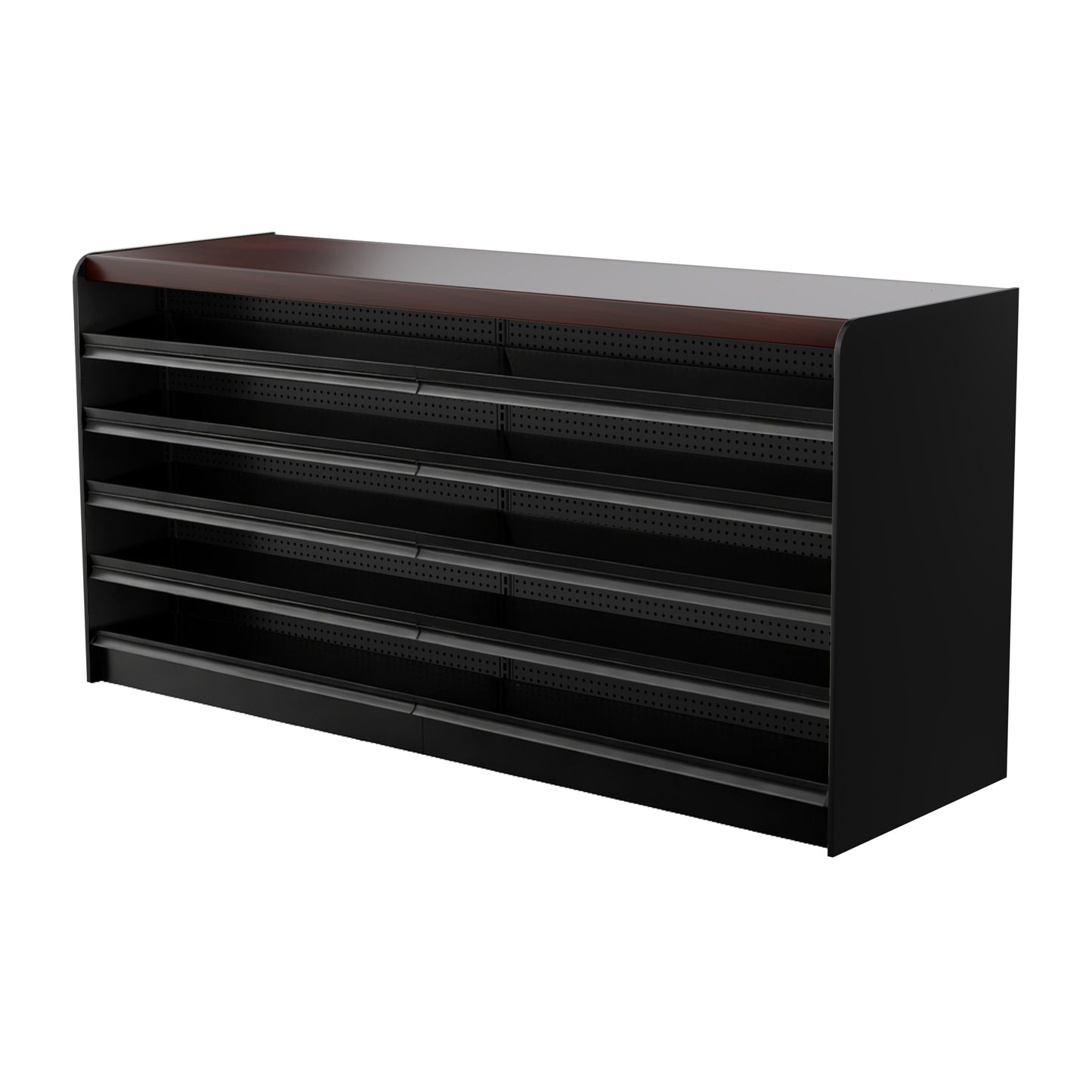Black Right Way Gondola Check Out System - 24" D x 44" H
