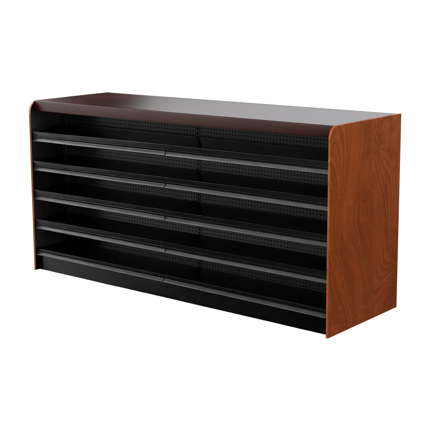 Black Right Way Gondola Check Out System - 24" D x 44" H