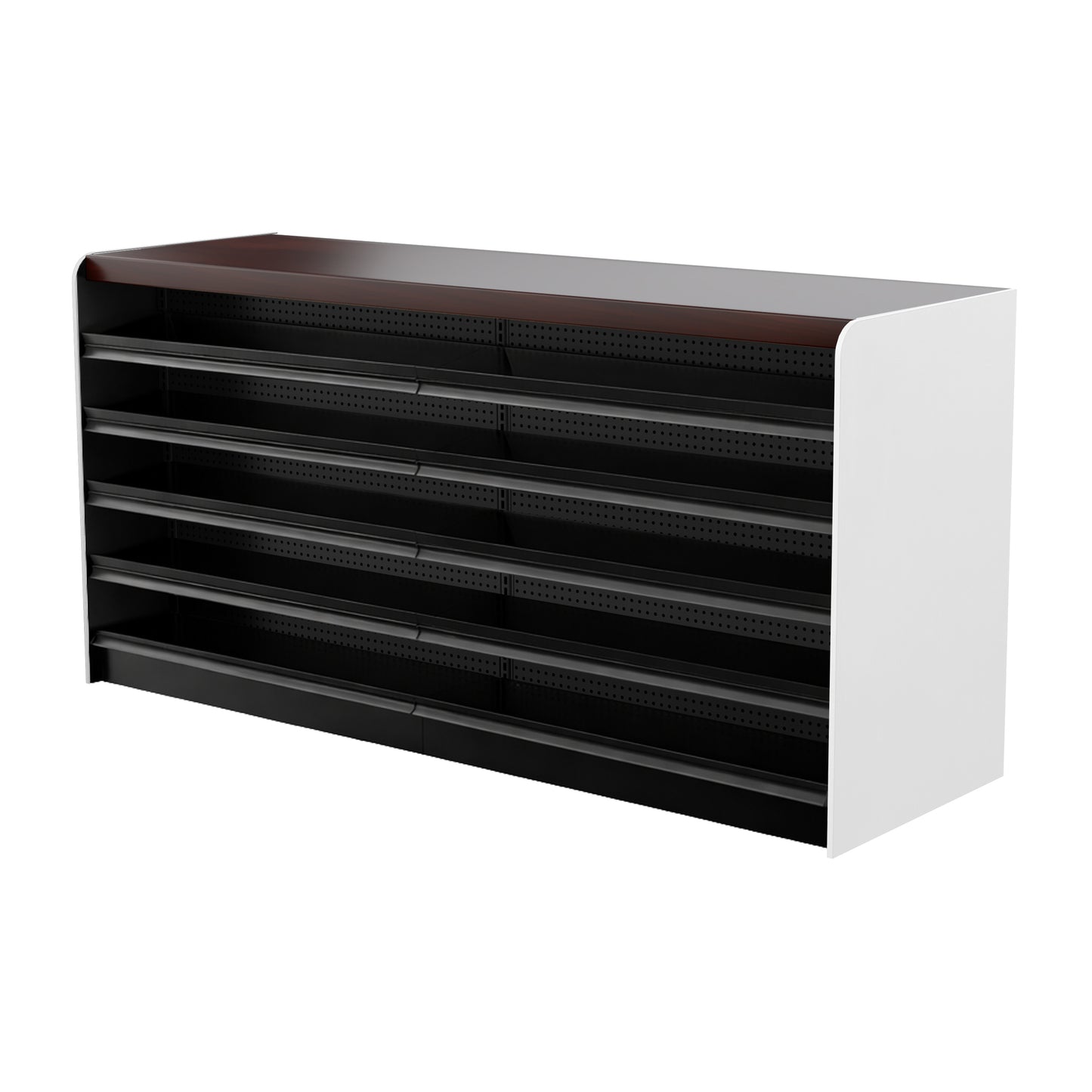 Black Right Way Gondola Check Out System - 24" D x 44" H