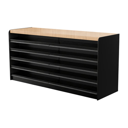 Black Right Way Gondola Check Out System - 24" D x 44" H