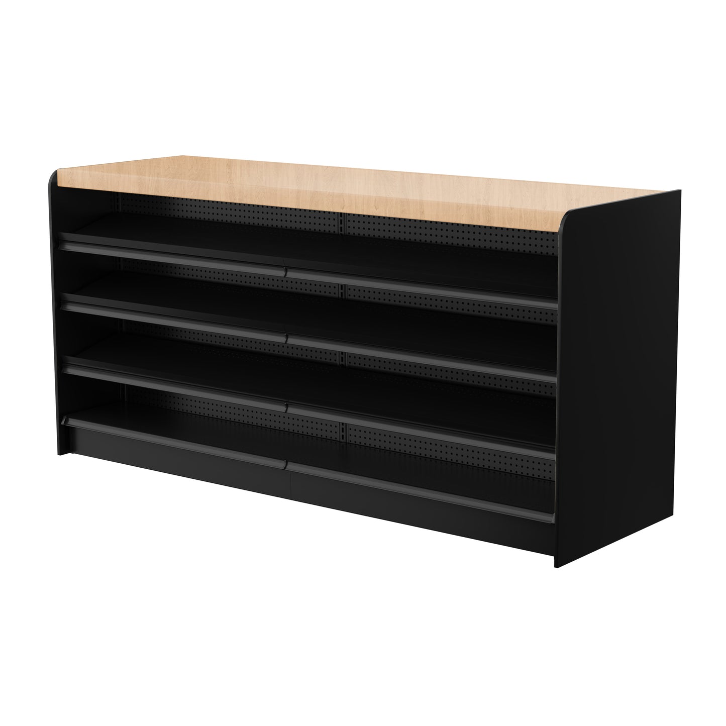 Black Right Way Gondola Check Out System - 24" D x 34" H
