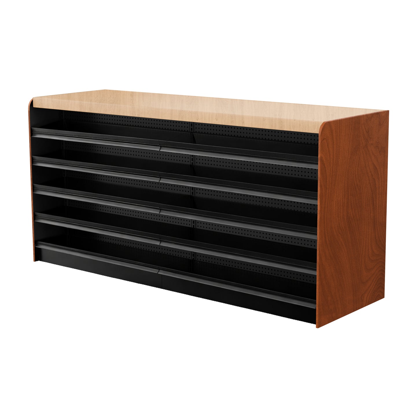 Black Right Way Gondola Check Out System - 24" D x 44" H