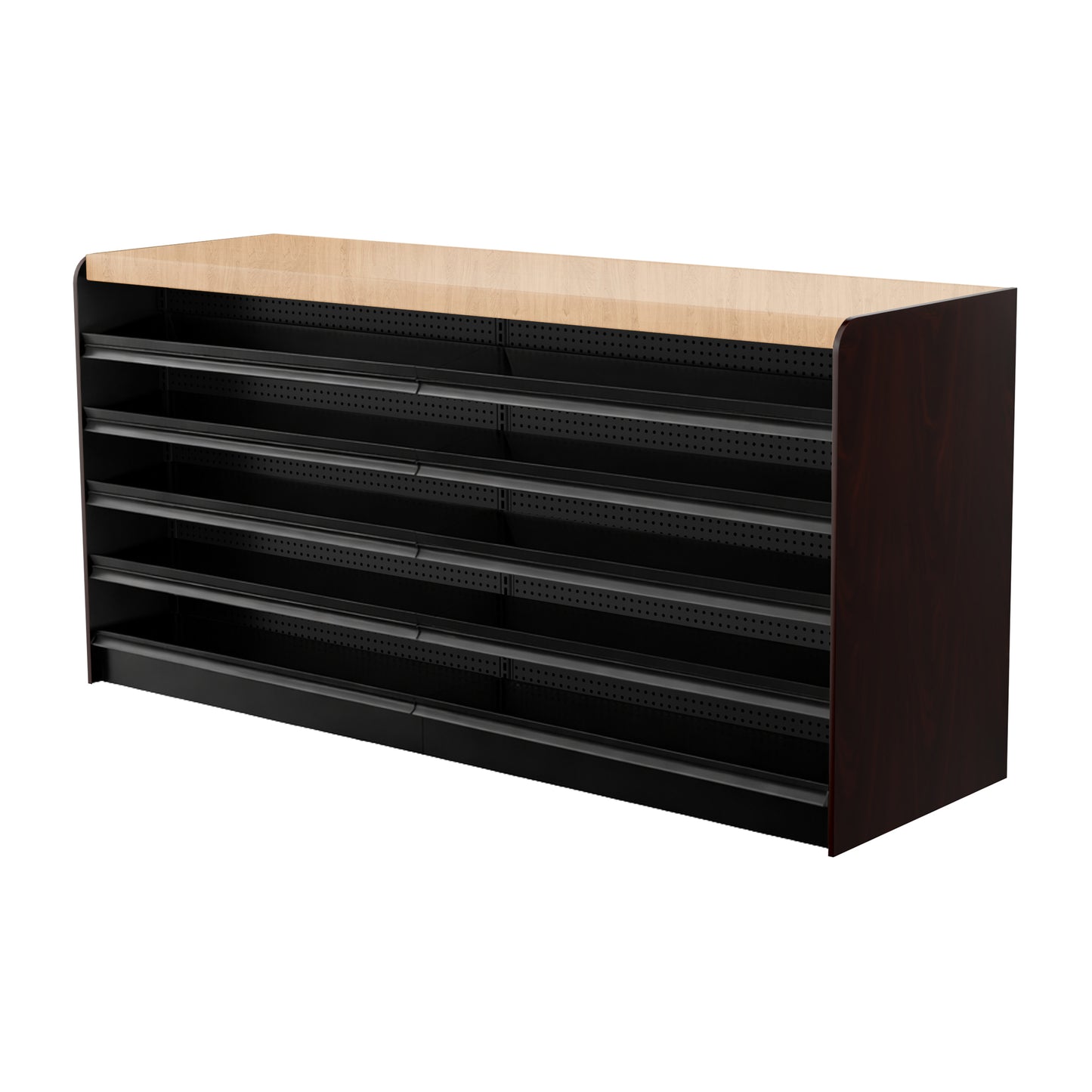 Black Right Way Gondola Check Out System - 24" D x 44" H