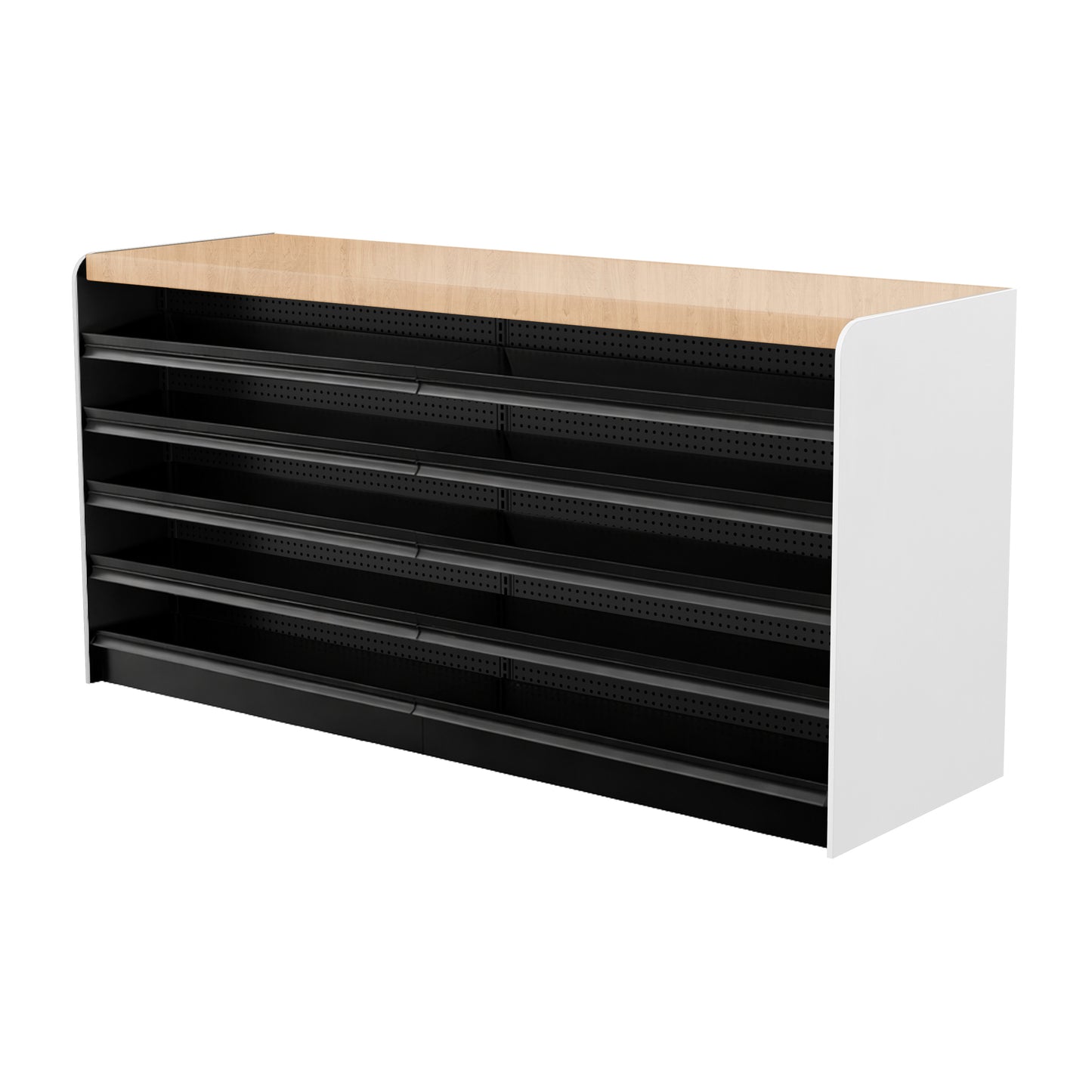 Black Right Way Gondola Check Out System - 24" D x 44" H