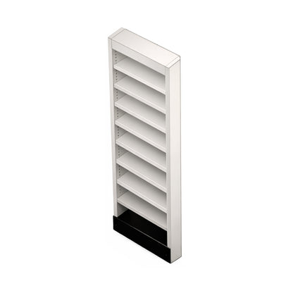 Rx Metal Shelving Pharmacy Bay End Unit - 15" L