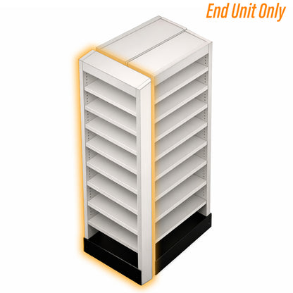Rx Metal Shelving Pharmacy Bay End Unit - 15" L
