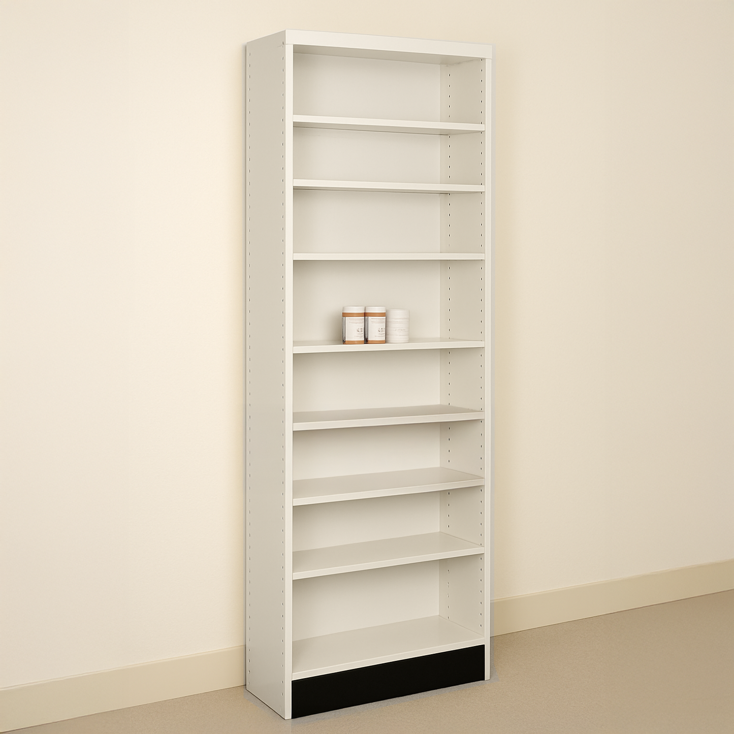 Single Rx Metal Shelving Pharmacy Bay Unit - 24" L