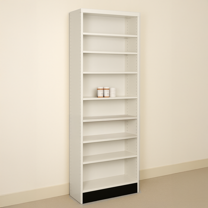 Single Rx Metal Shelving Pharmacy Bay Unit - 24" L
