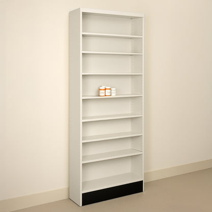 Single Rx Metal Shelving Pharmacy Bay Unit - 30" L