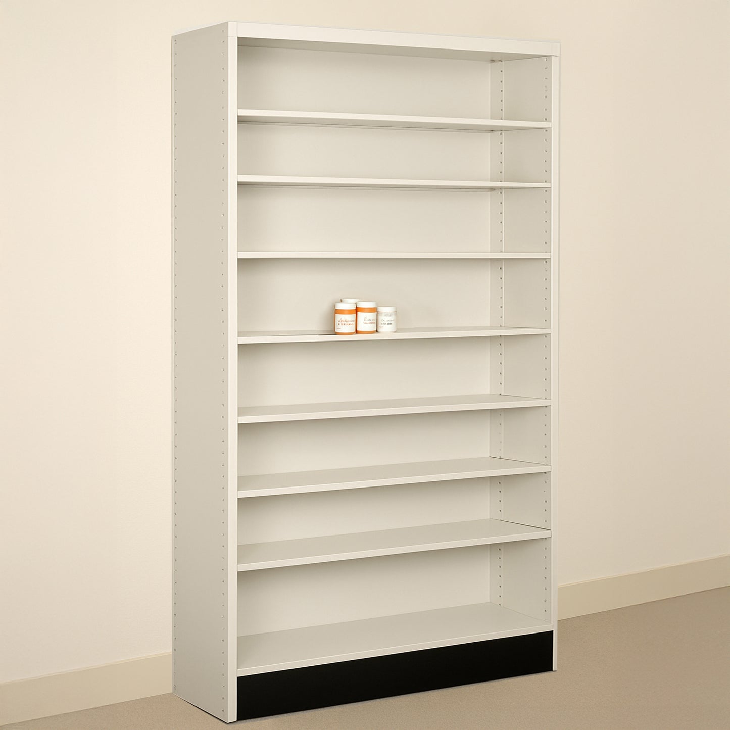 Single Rx Metal Shelving Pharmacy Bay Unit - 48" L