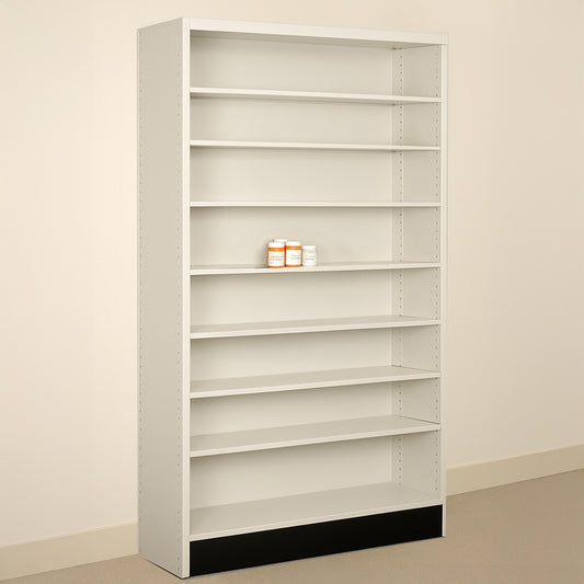 Single Rx Metal Shelving Pharmacy Bay Unit - 48" L