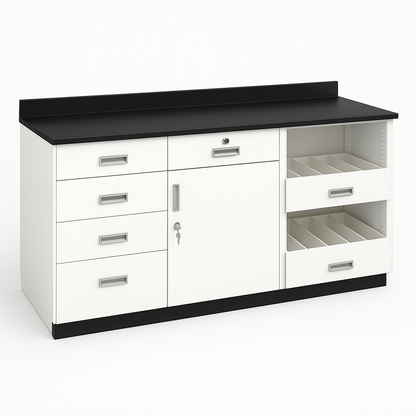 Rx Pharmacy Laminated Tops for Metal Rx Under Counter Cabinets