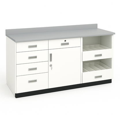Rx Pharmacy Laminated Tops for Metal Rx Under Counter Cabinets