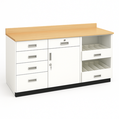 Rx Pharmacy Laminated Tops for Metal Rx Under Counter Cabinets