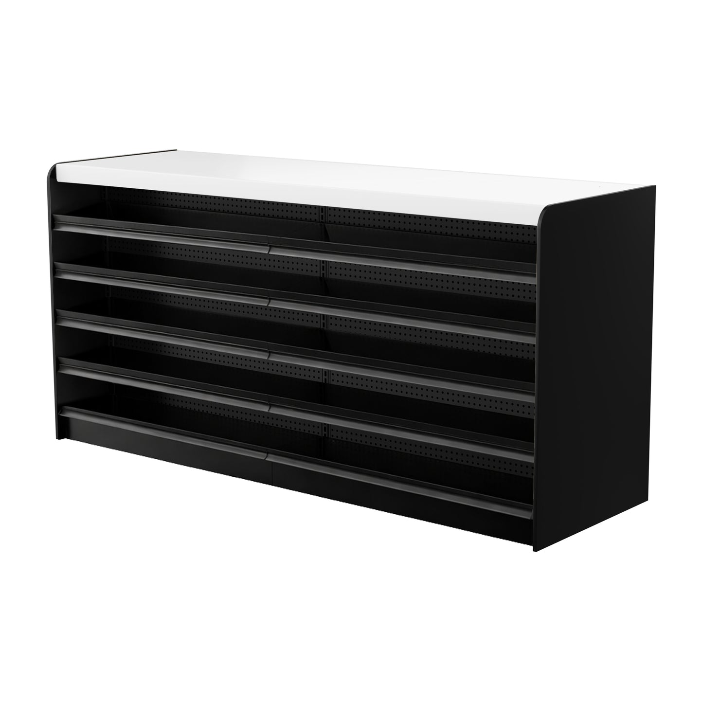 Black Right Way Gondola Check Out System - 24" D x 44" H