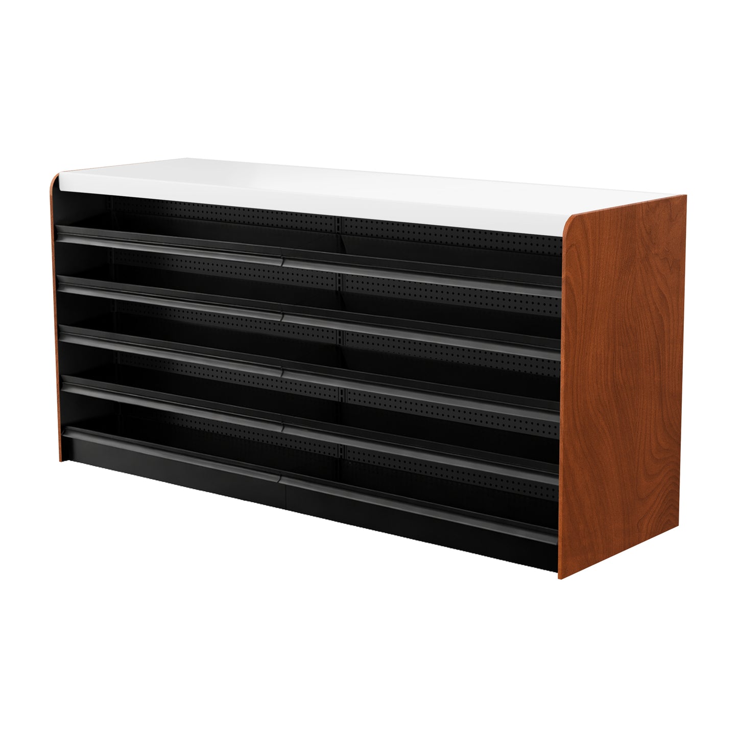 Black Right Way Gondola Check Out System - 24" D x 44" H