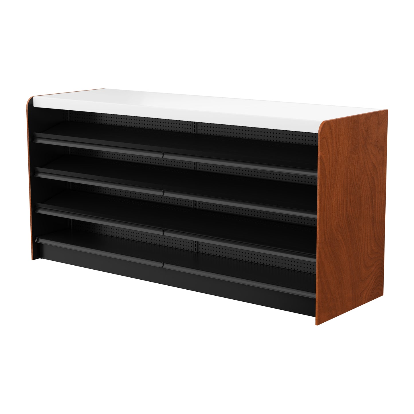 Black Right Way Gondola Check Out System - 24" D x 34" H