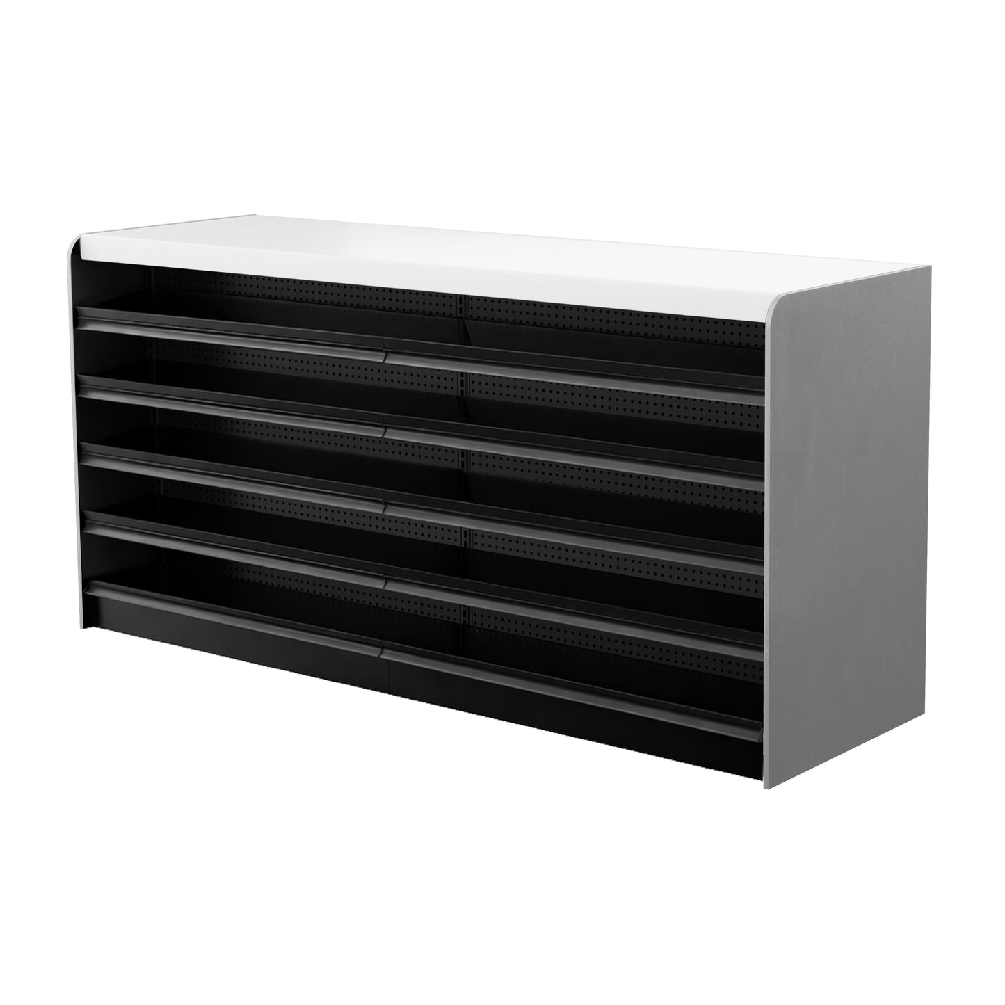 Black Right Way Gondola Check Out System - 24" D x 44" H