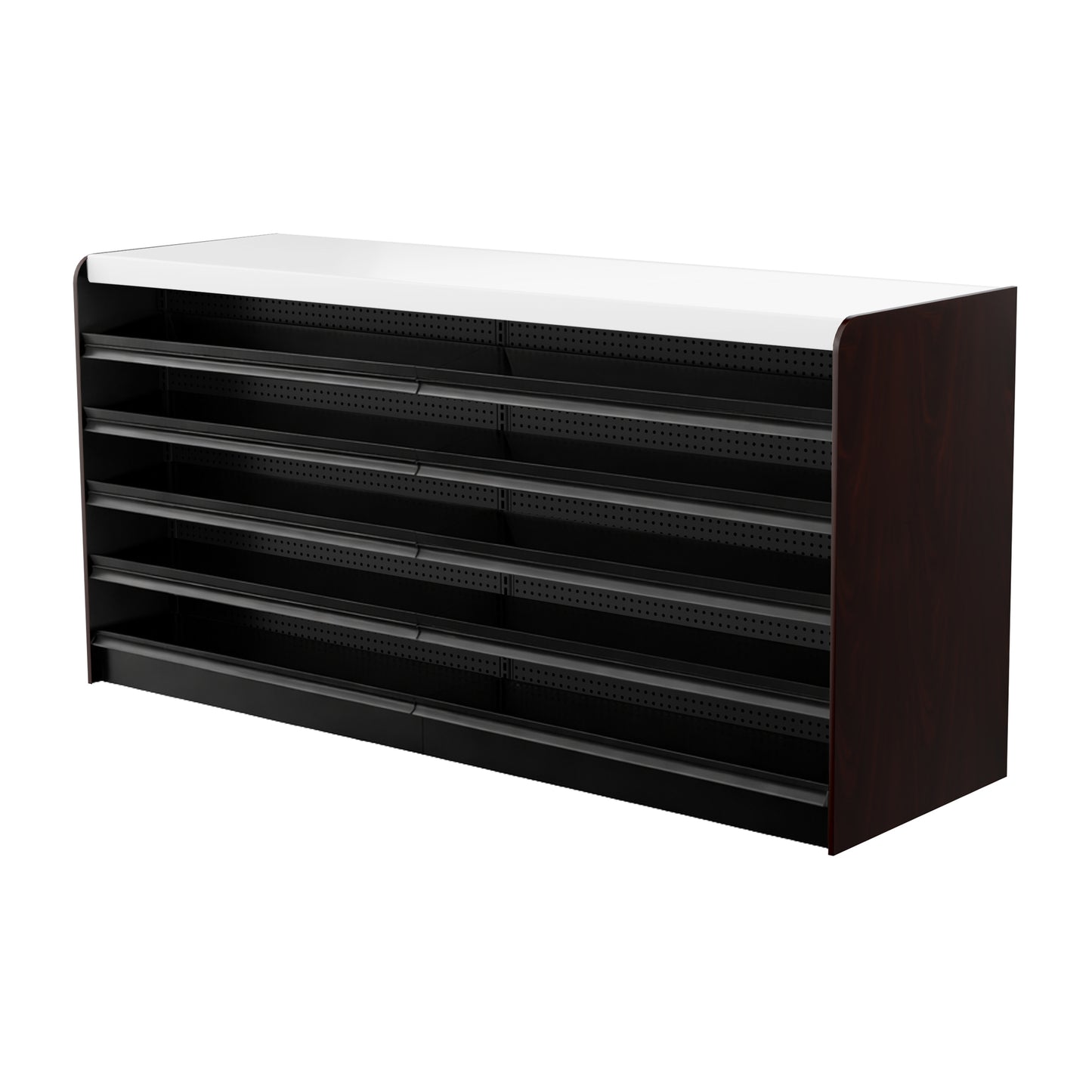 Black Right Way Gondola Check Out System - 24" D x 44" H