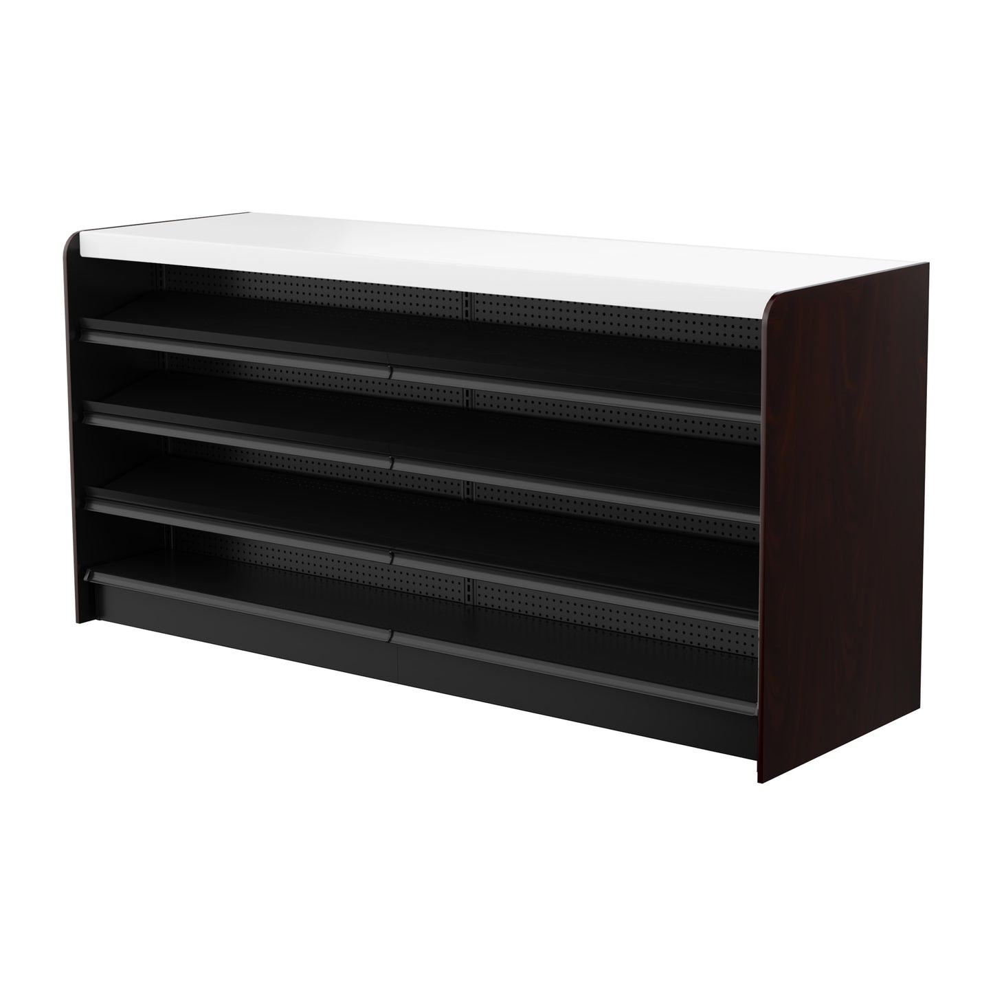 Black Right Way Gondola Check Out System - 24" D x 34" H